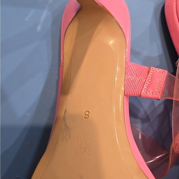 BCBGeneration Pink Heels Sleek Pointed-Toe Mules - Picture 4 of 6